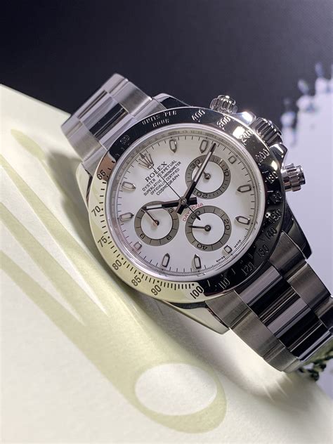 rolex daytona ss white face|rolex daytona steel white dial.